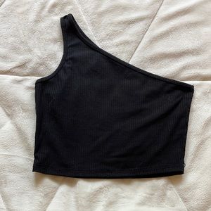 SHEIN one shoulder crop top